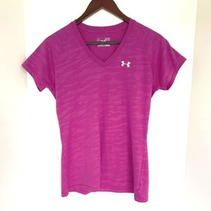 Under Armour Heat Gear, Short Sleeves Top, Magenta